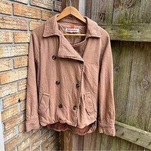 Free People Women's Remi Brown Oversized Coat
